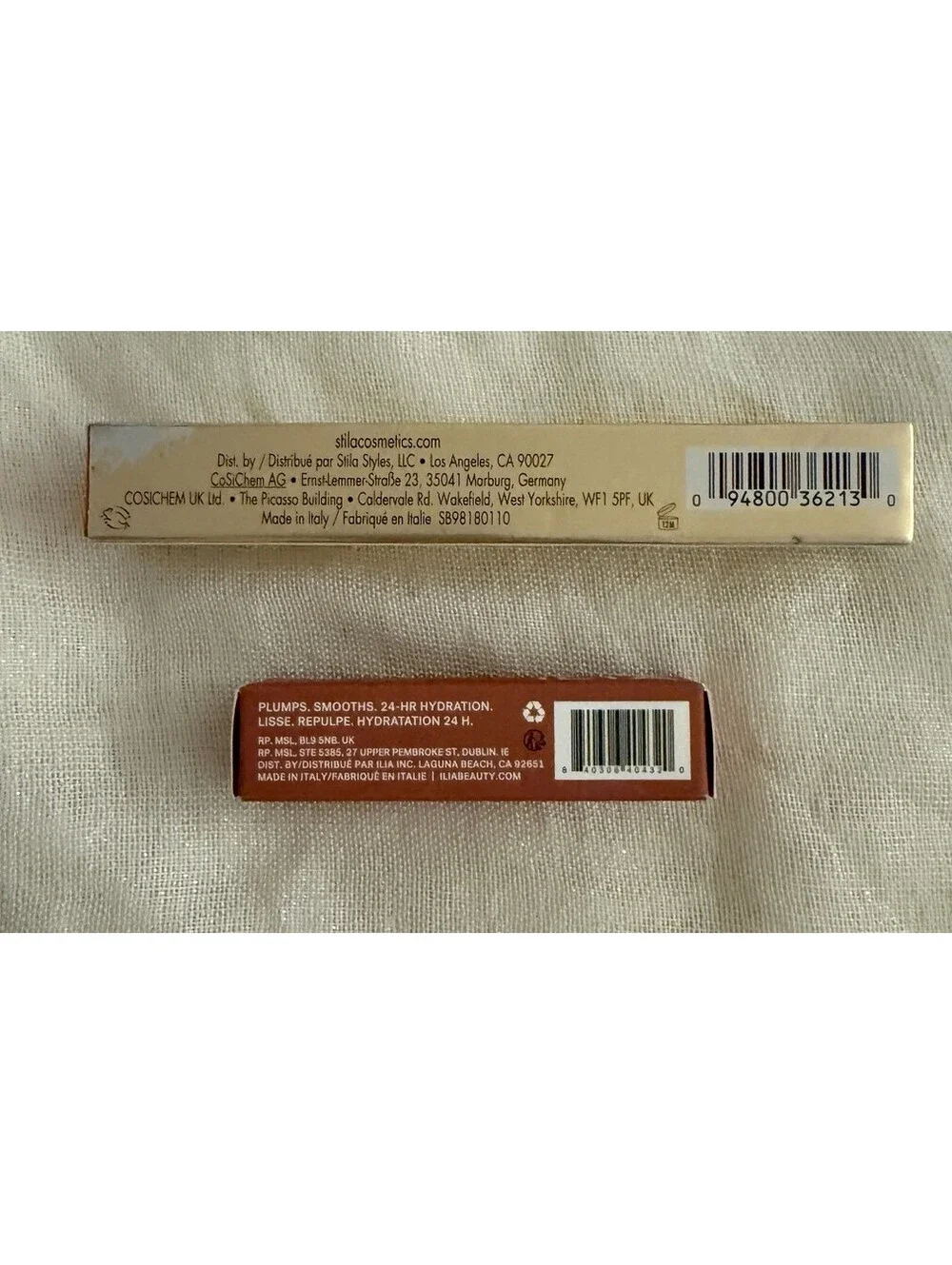 Stila Sheer Sorriso Liquid Lipstick + ILIA Enamel Lip Gloss Mini Duo NIB